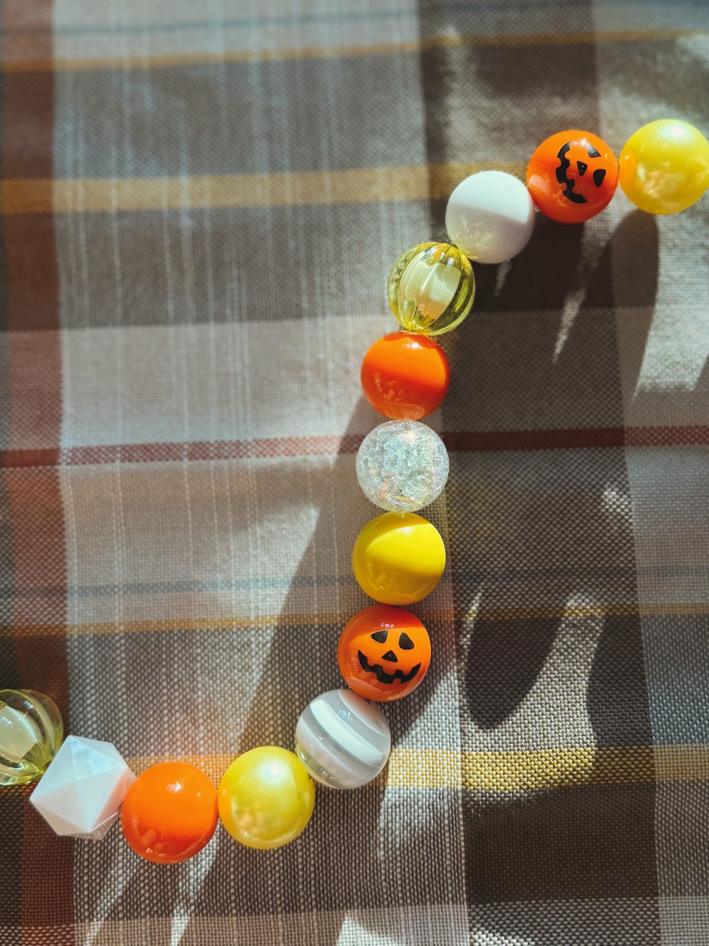candy corn | beaded pet necklace