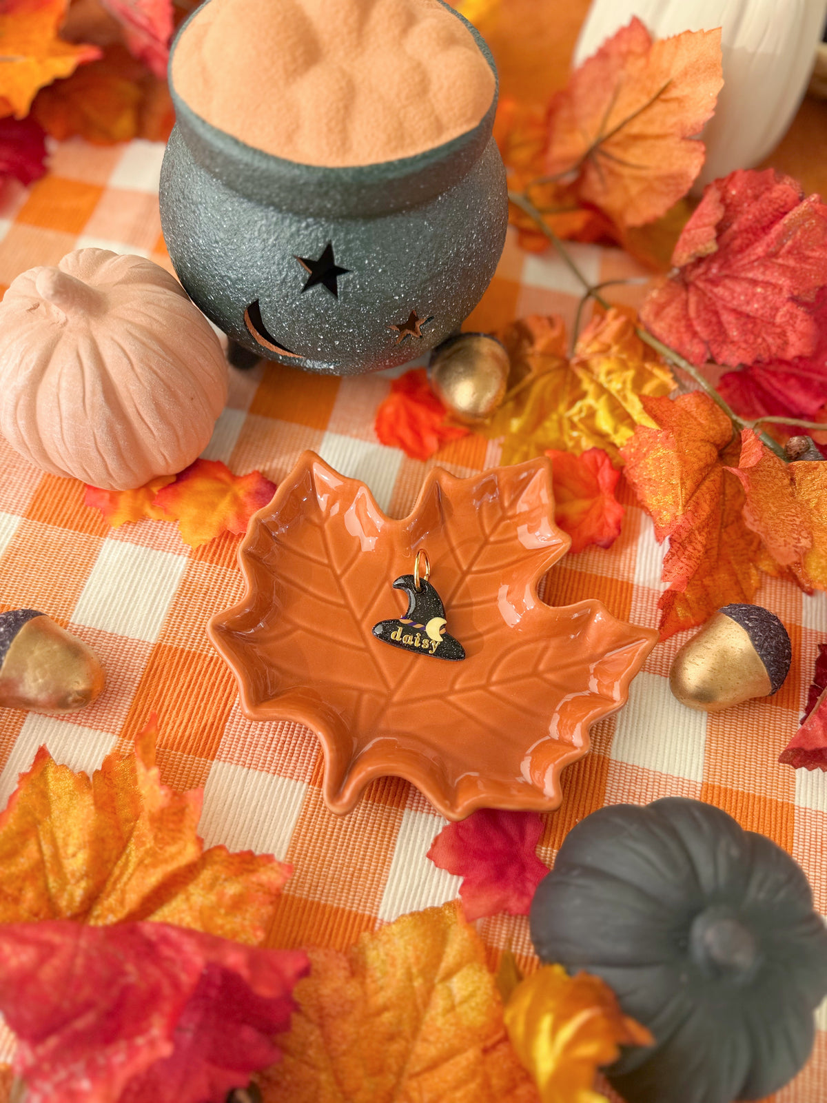 Witch hat | Clay pet id tag