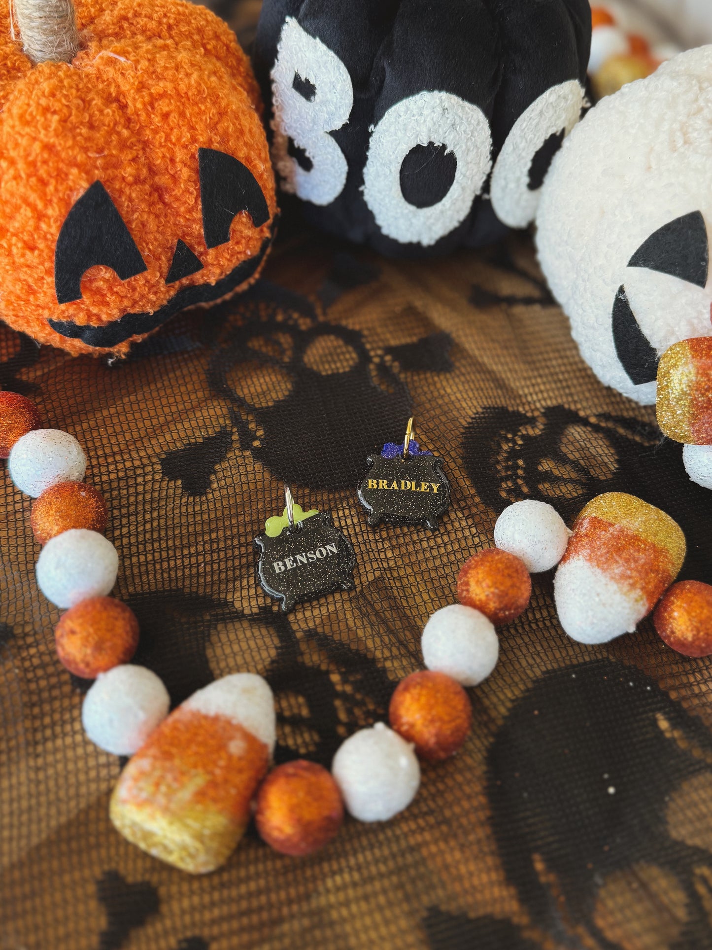 cauldron | clay pet id tag