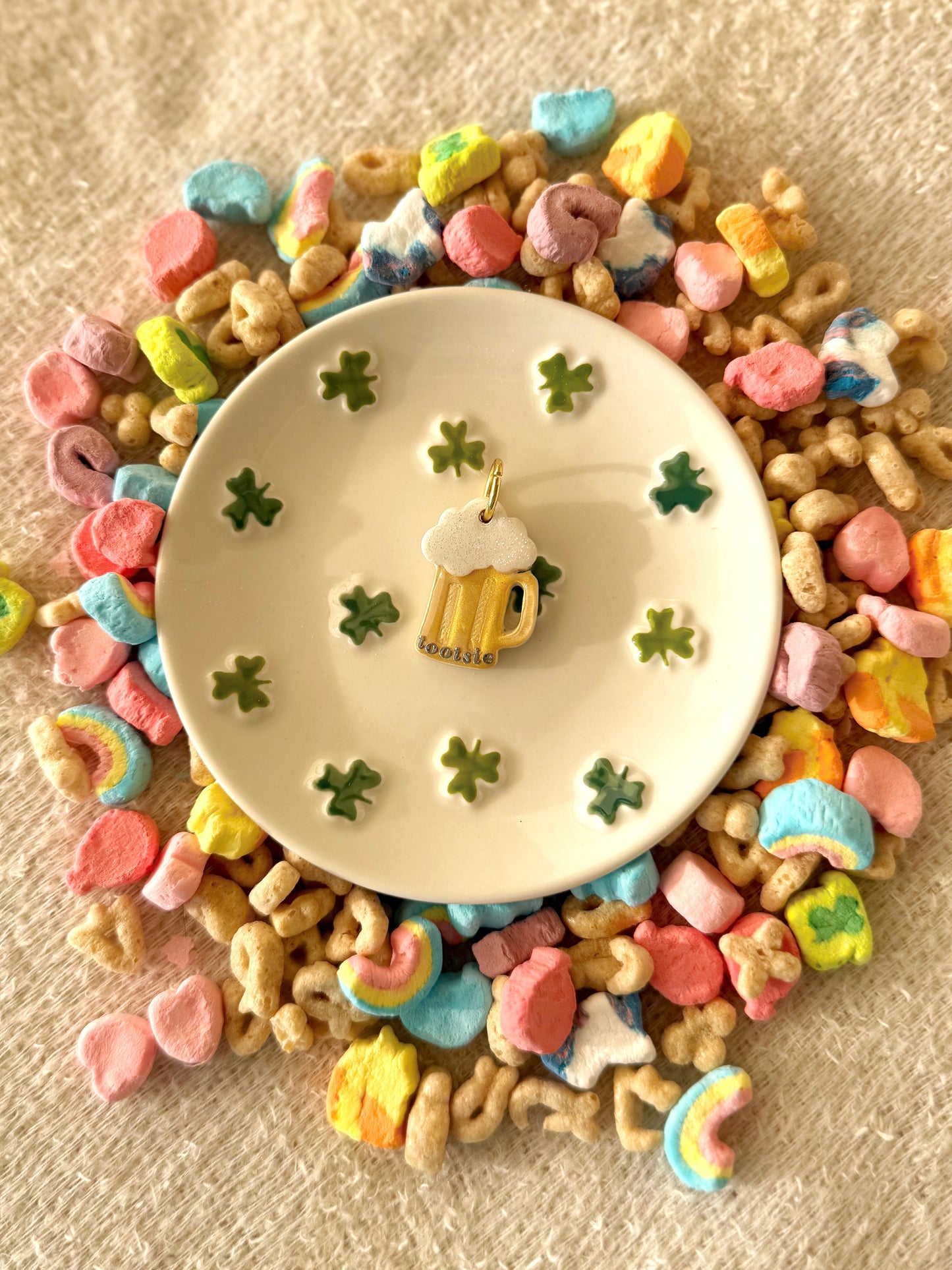 Lucky mug | clay pet id tag