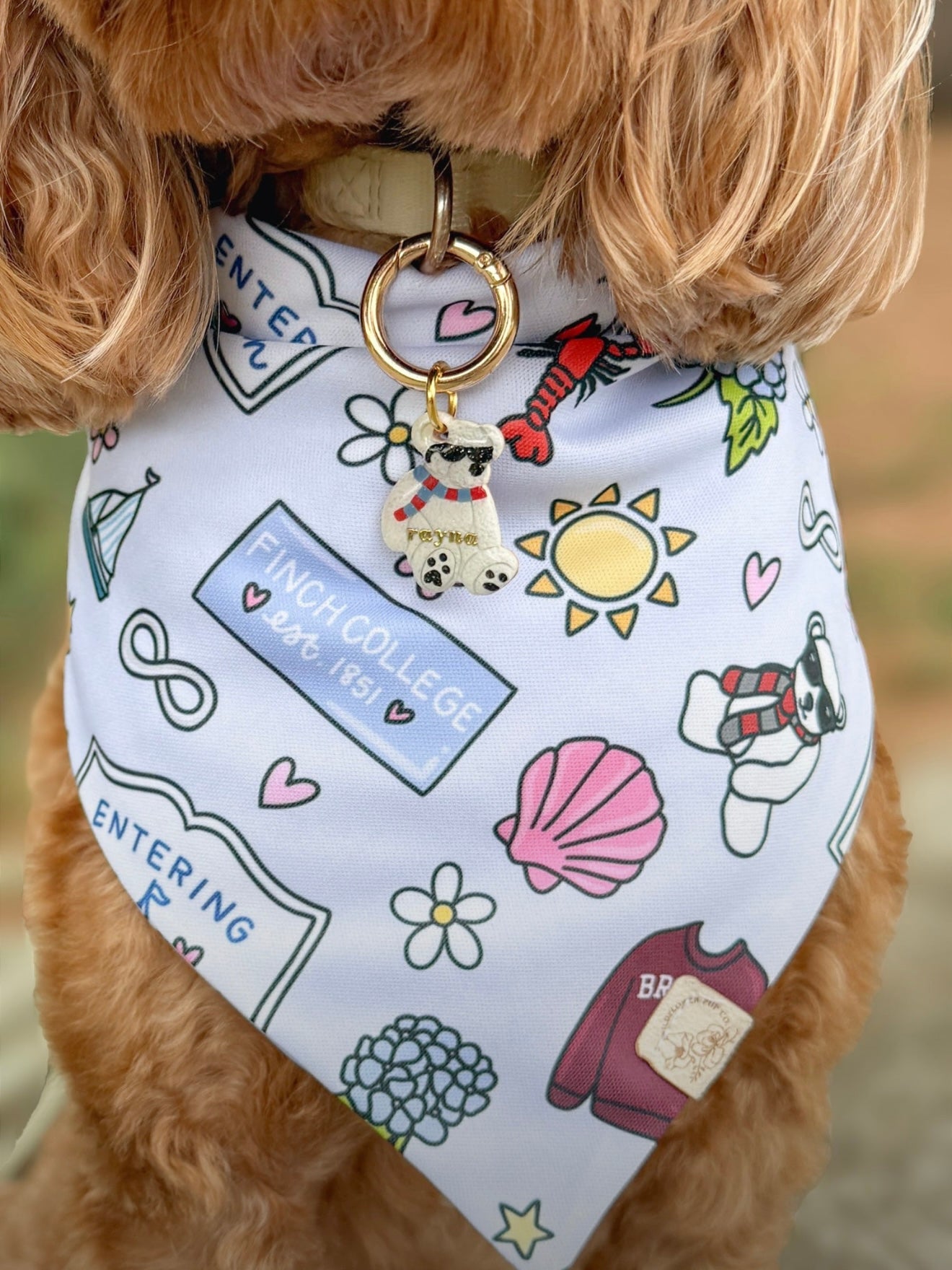 junior mint | clay pet id tag