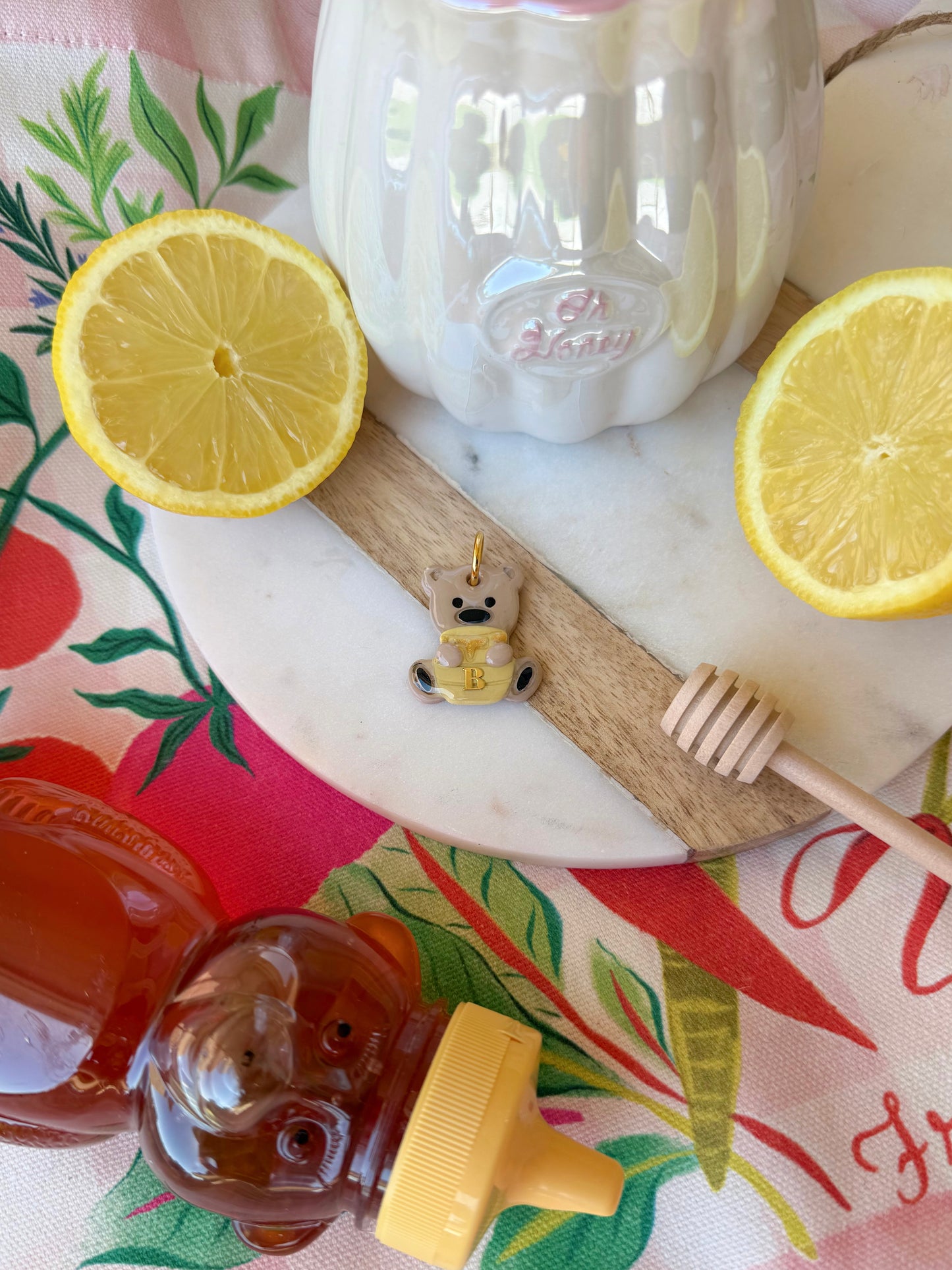 Honey pot bear | Clay pet id tag