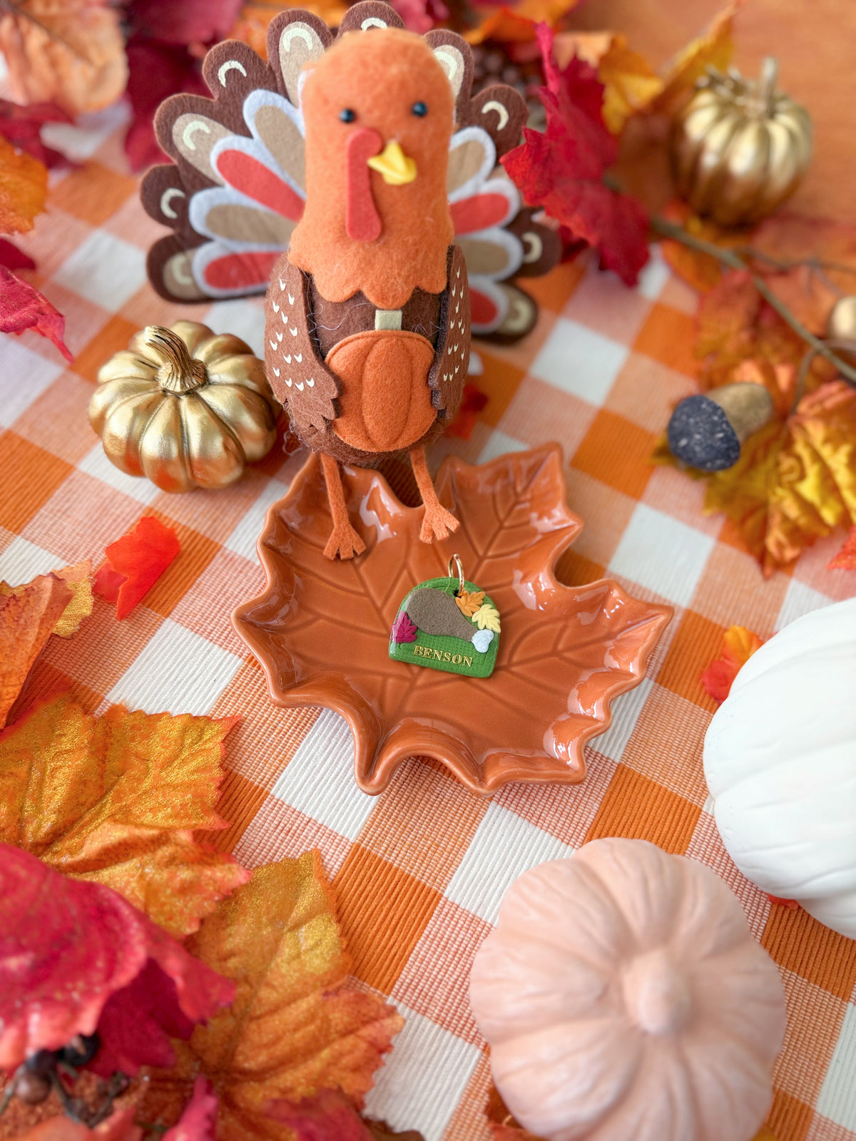 Turkey leg | Clay pet id tag