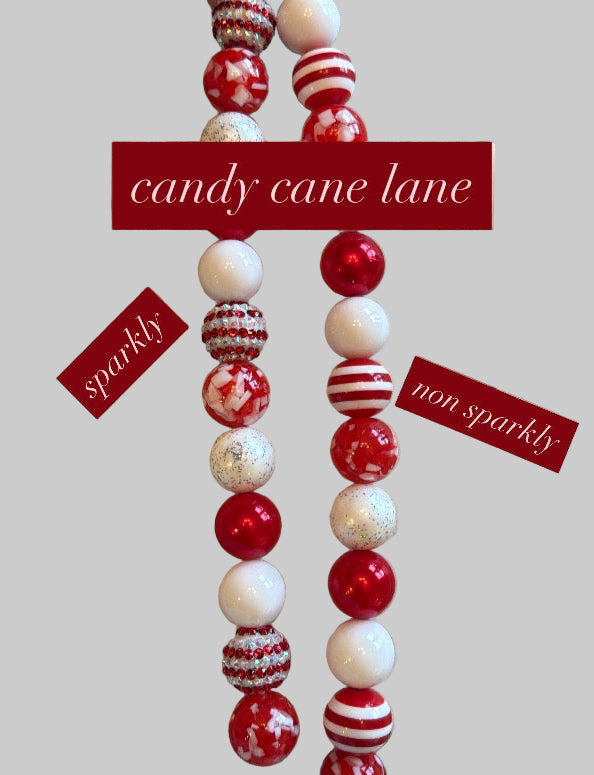 candy cane lane | beaded pet necklace