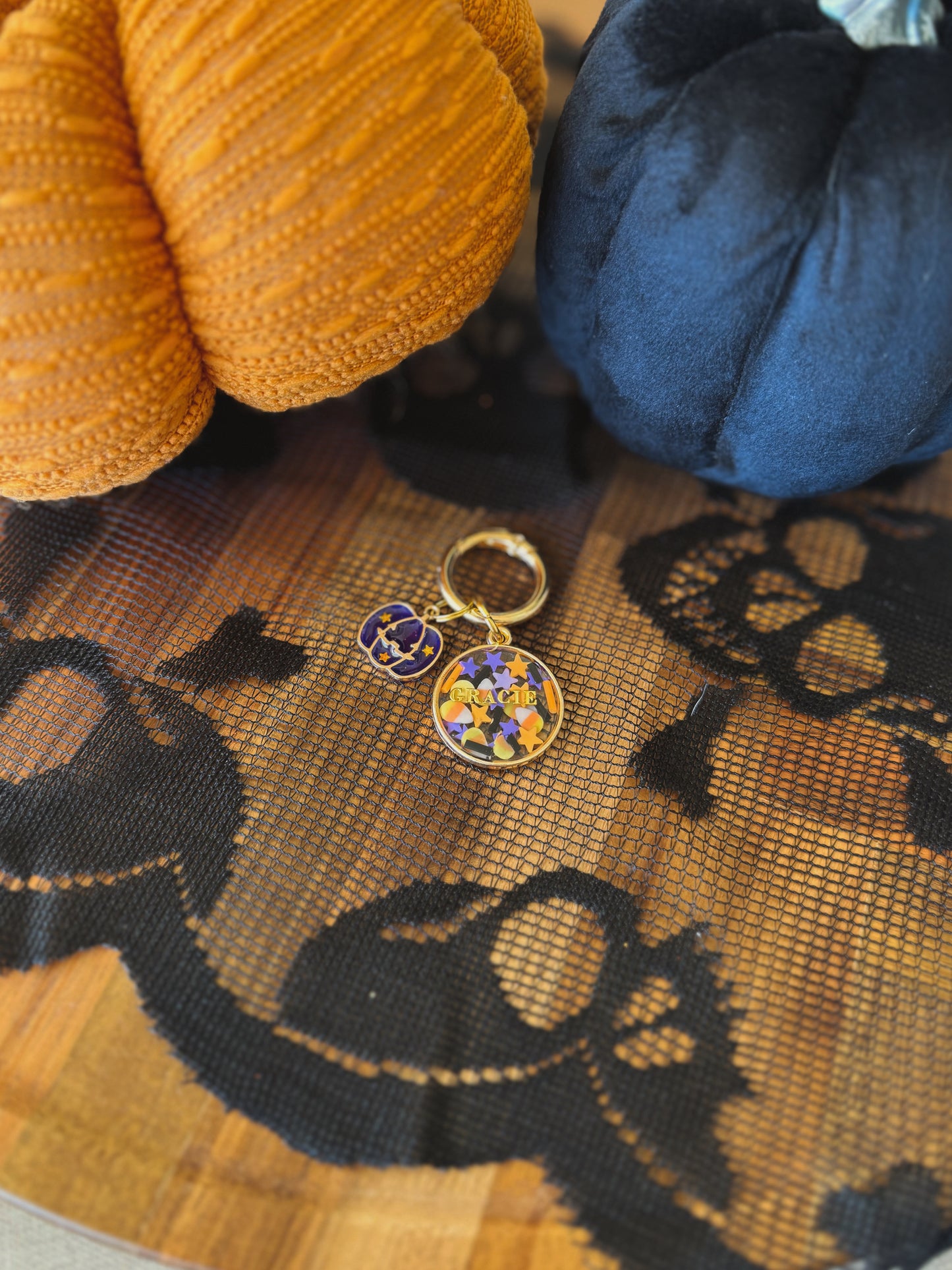 spooky sprinkles | resin pet id tag