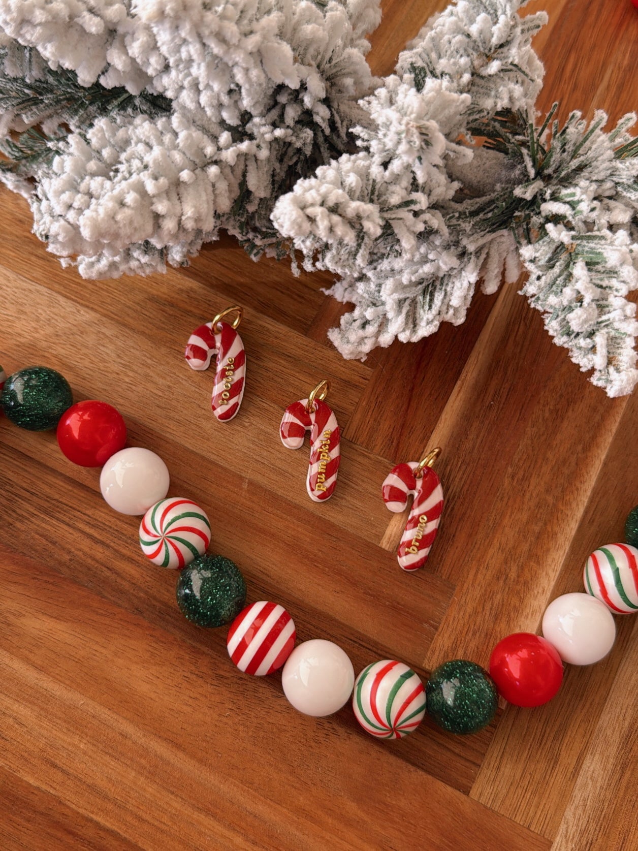 mint to be | beaded pet necklace