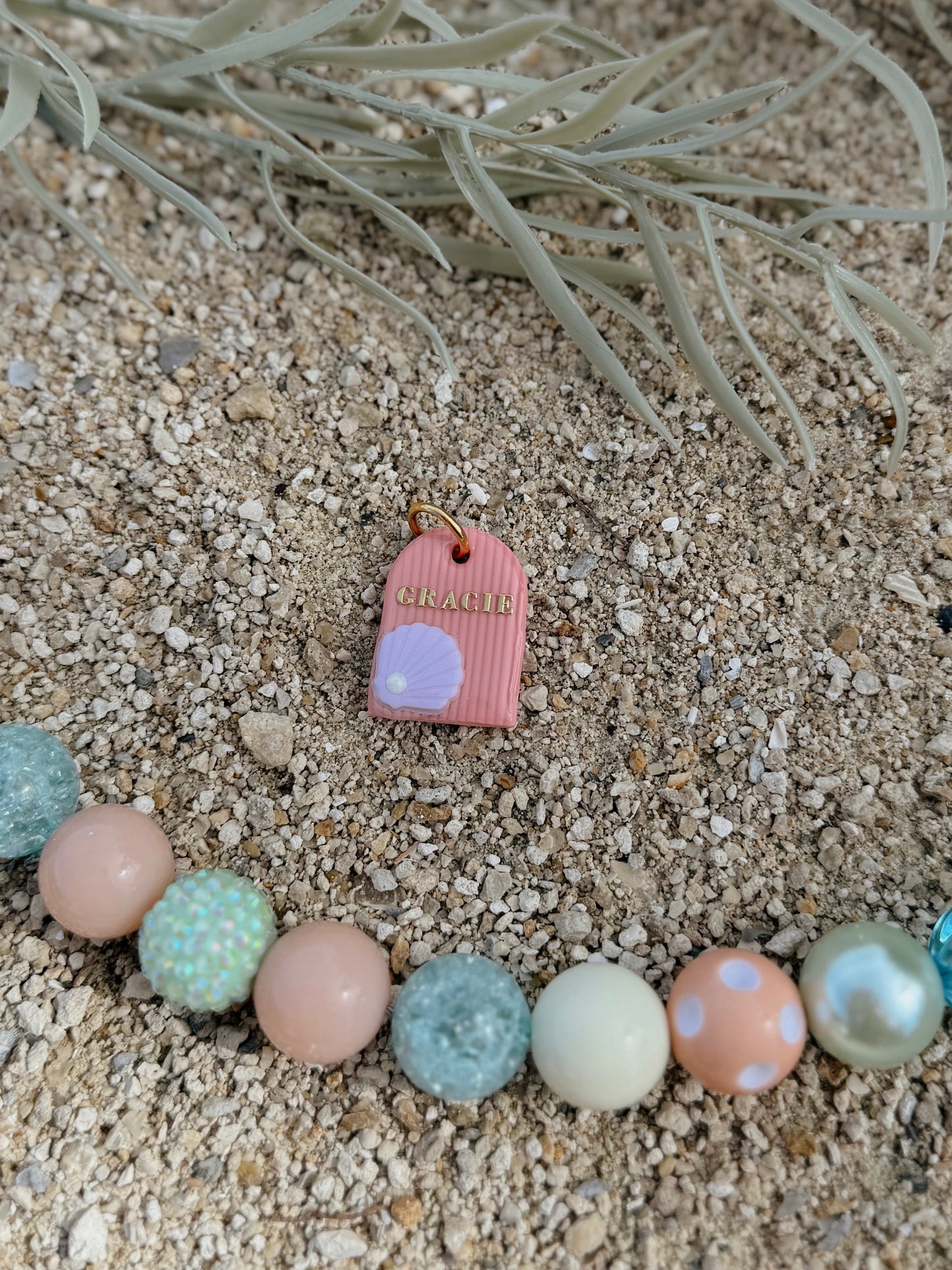 clam arch | clay pet id tag