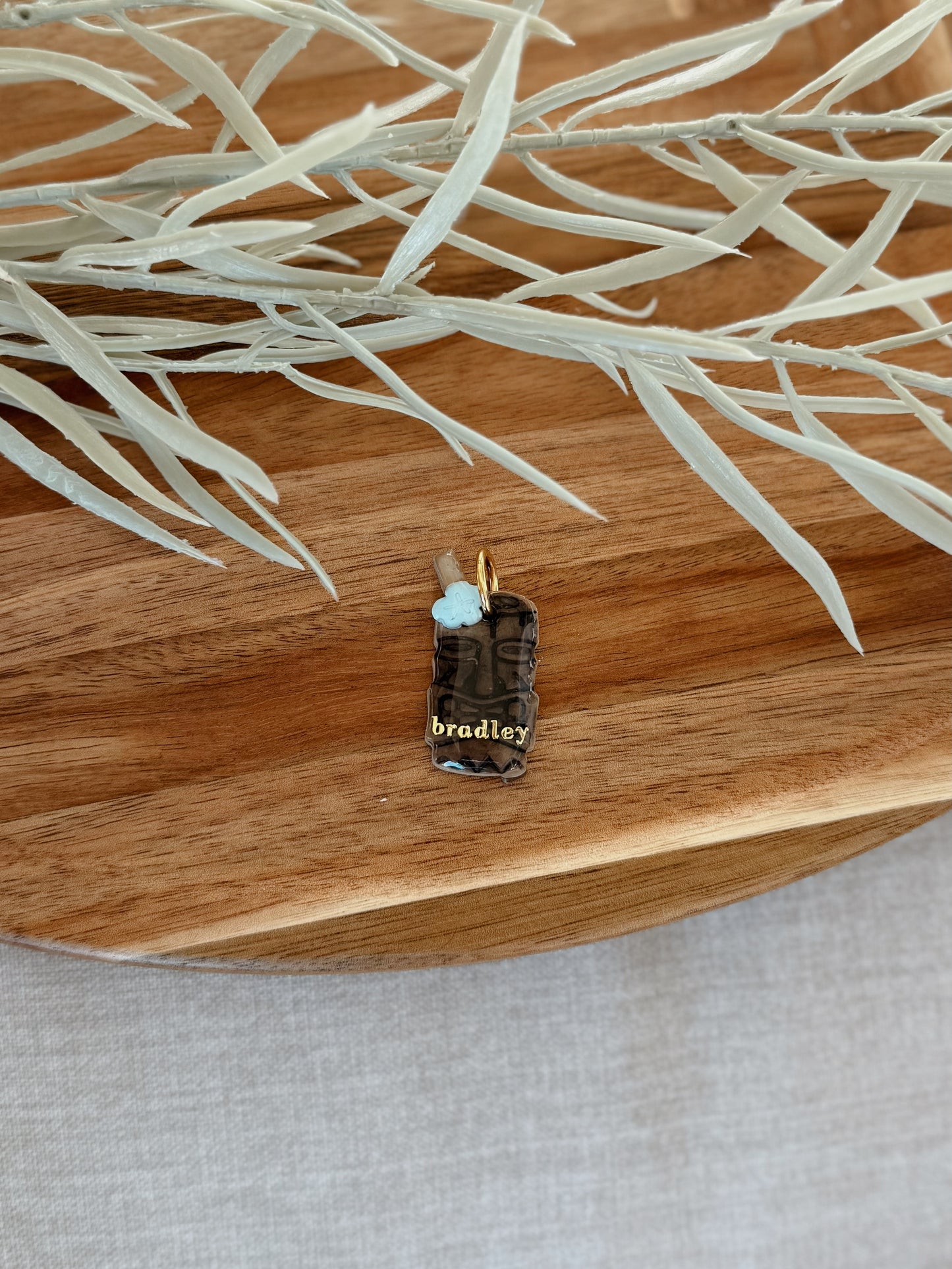 Tiki Drink | clay pet id tag