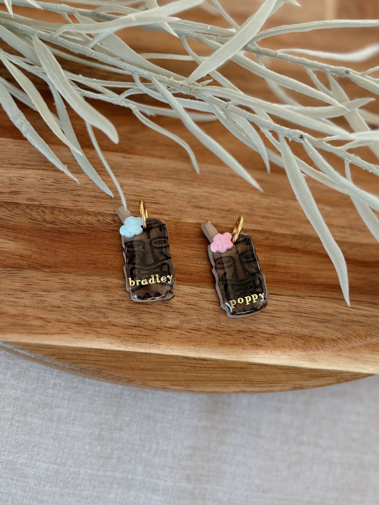 Tiki Drink | clay pet id tag