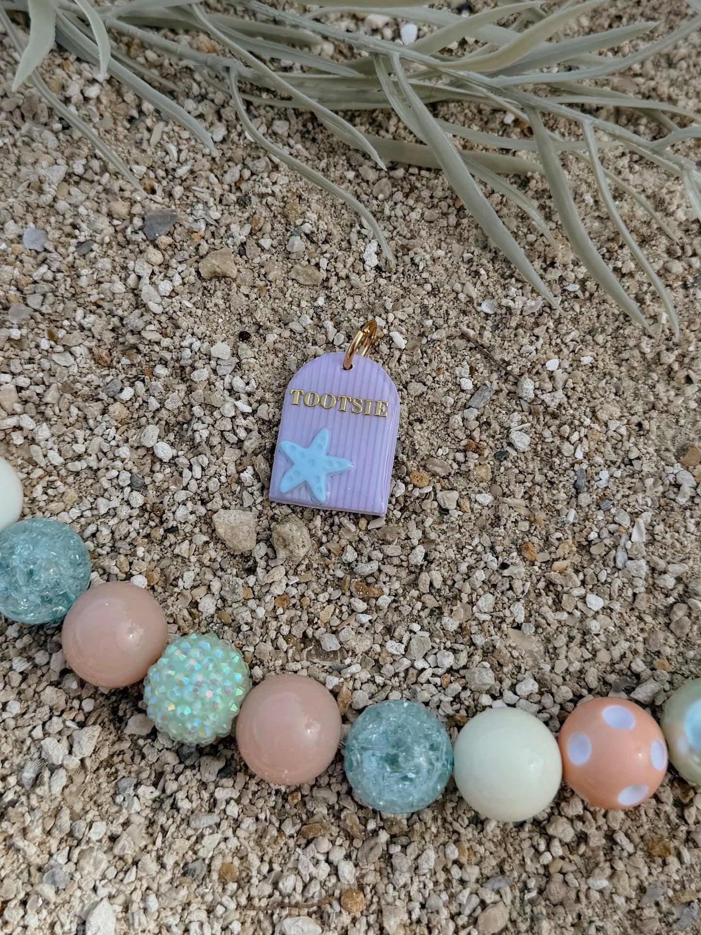 starfish arch | clay pet id tag