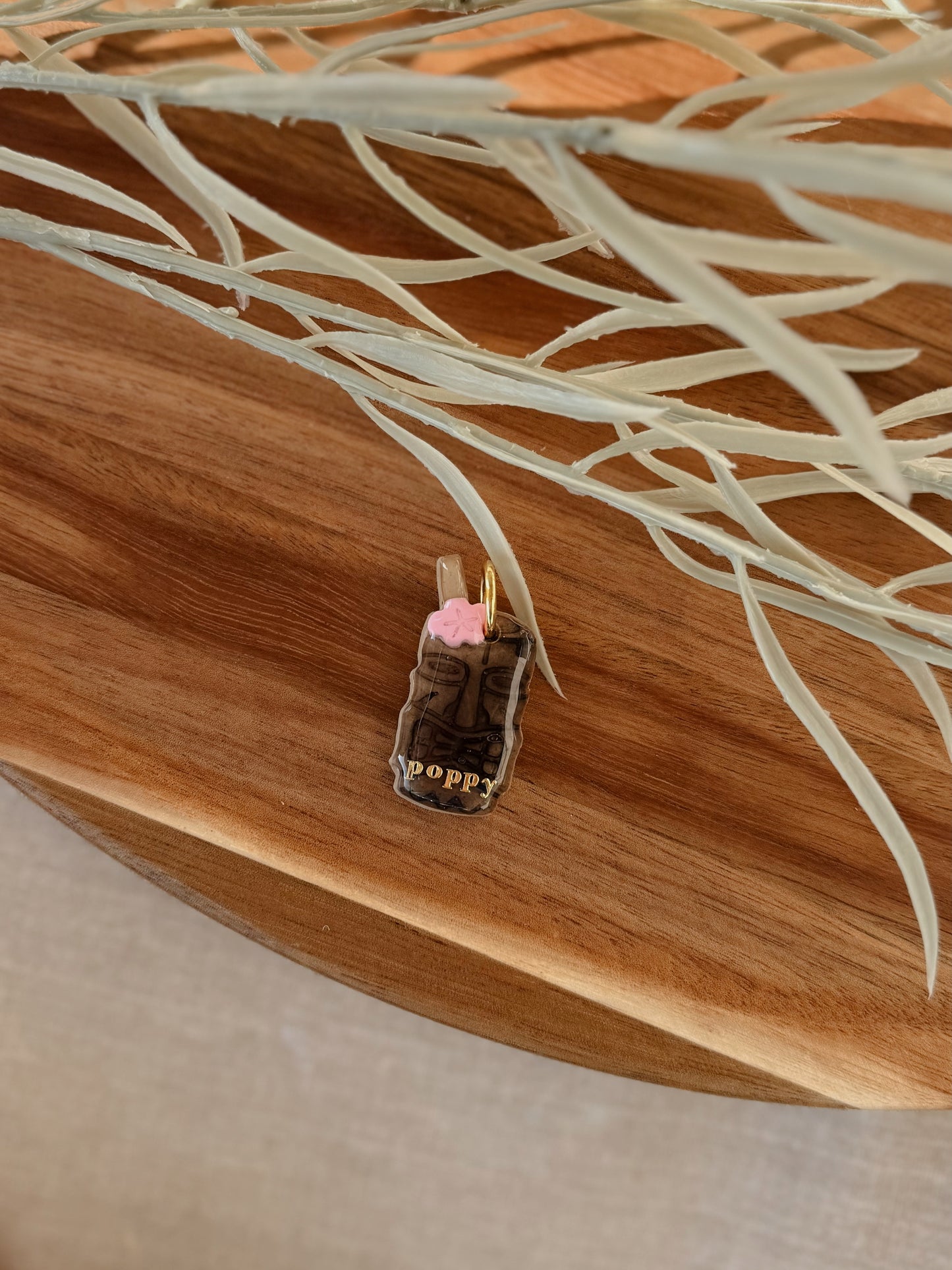 Tiki Drink | clay pet id tag