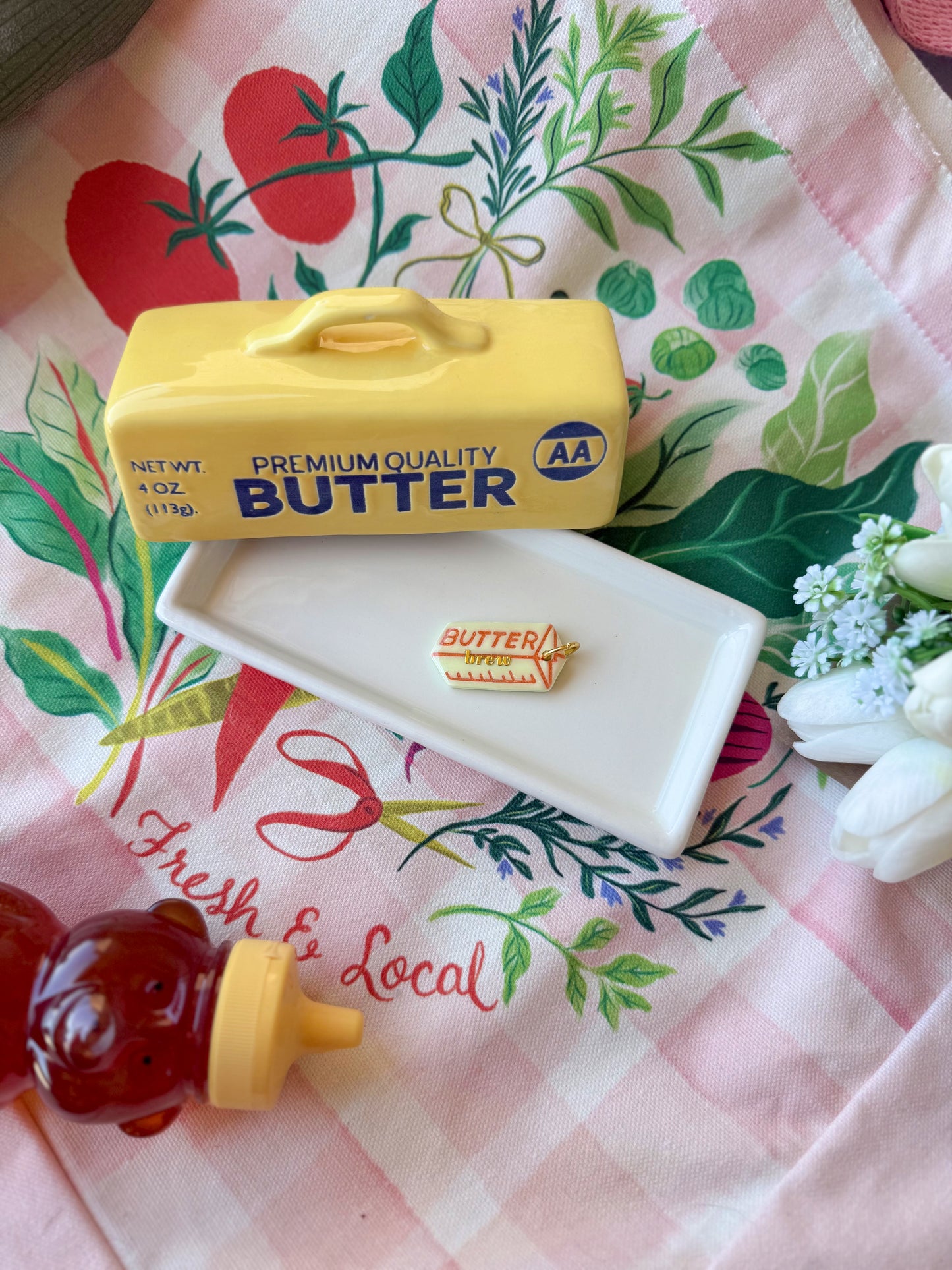 Stick of butter | clay pet id tag