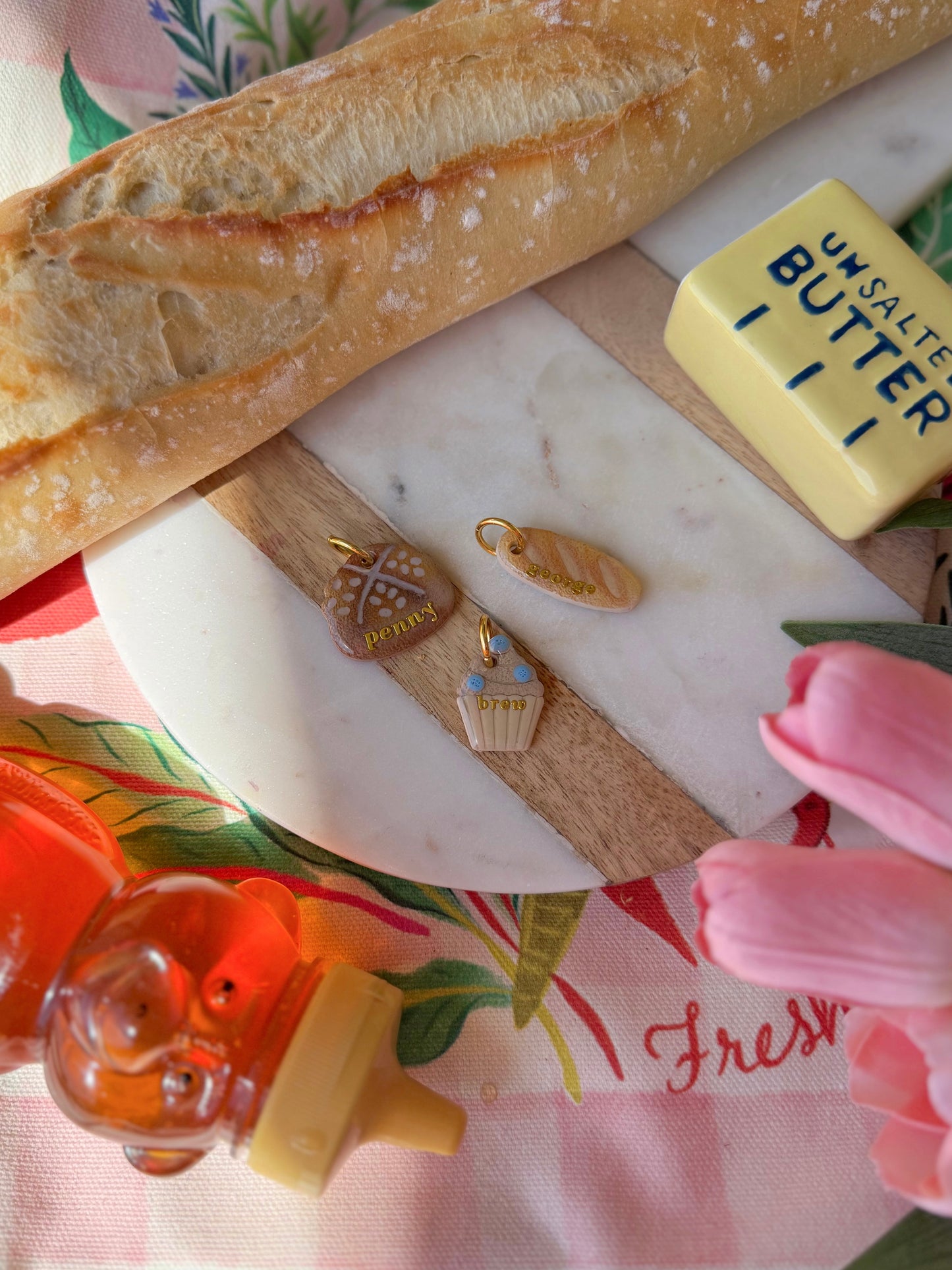 Baked goods | Clay pet id tag