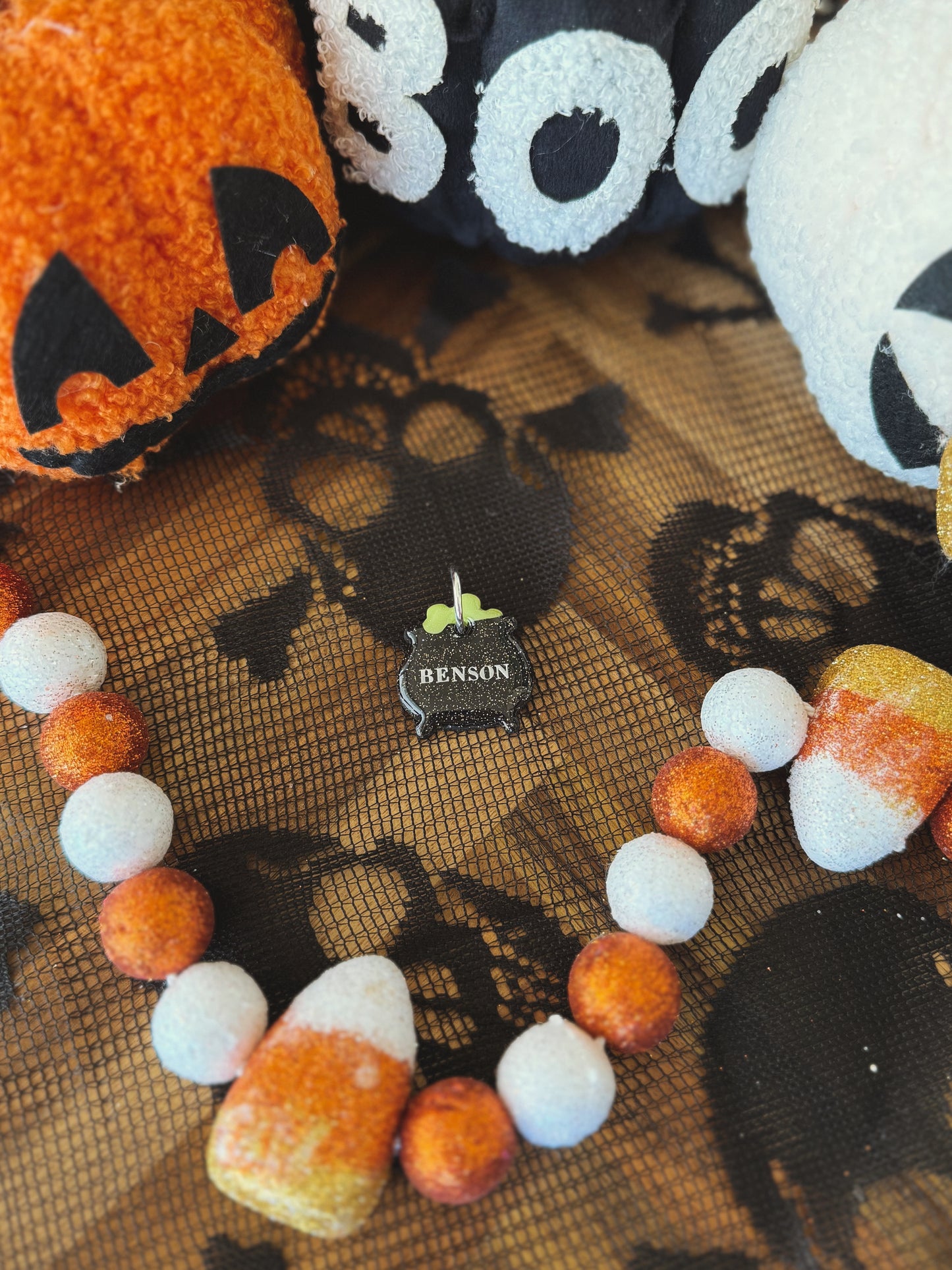 cauldron | clay pet id tag