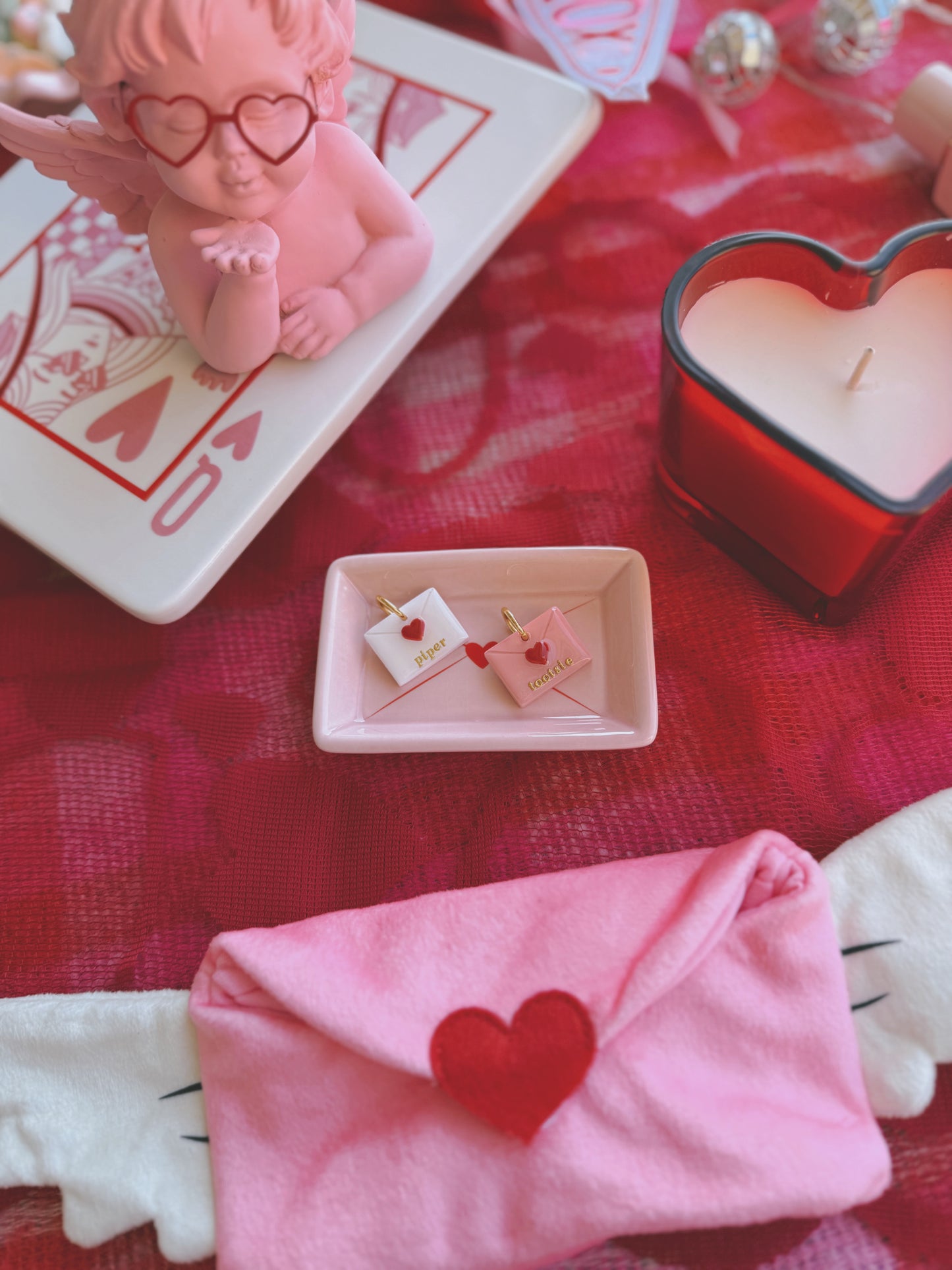 love letter | clay pet id tag