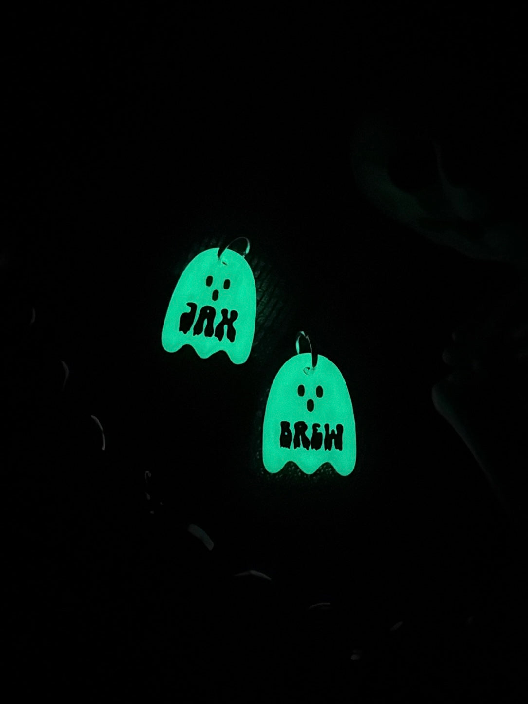 ghost | GLOW IN THE DARK clay pet id tag