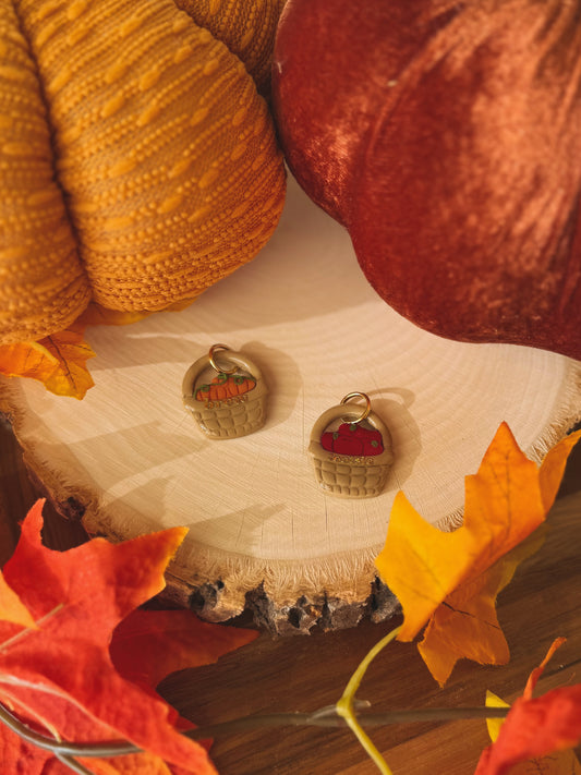 harvest basket | clay pet id tag