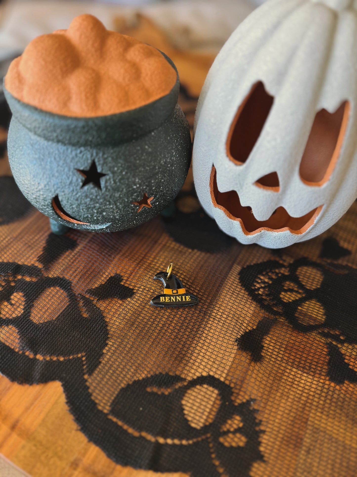 witch hat | clay pet id tag
