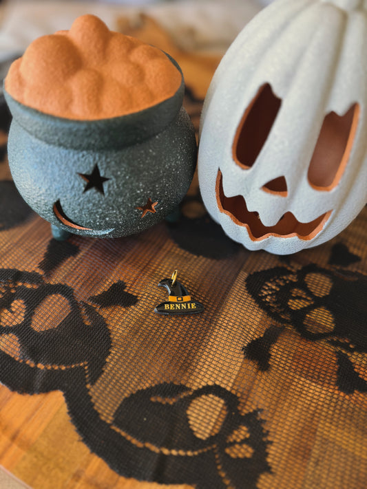 witch hat | clay pet id tag