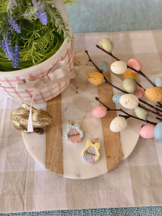 EGGstra sweet | clay pet id tag