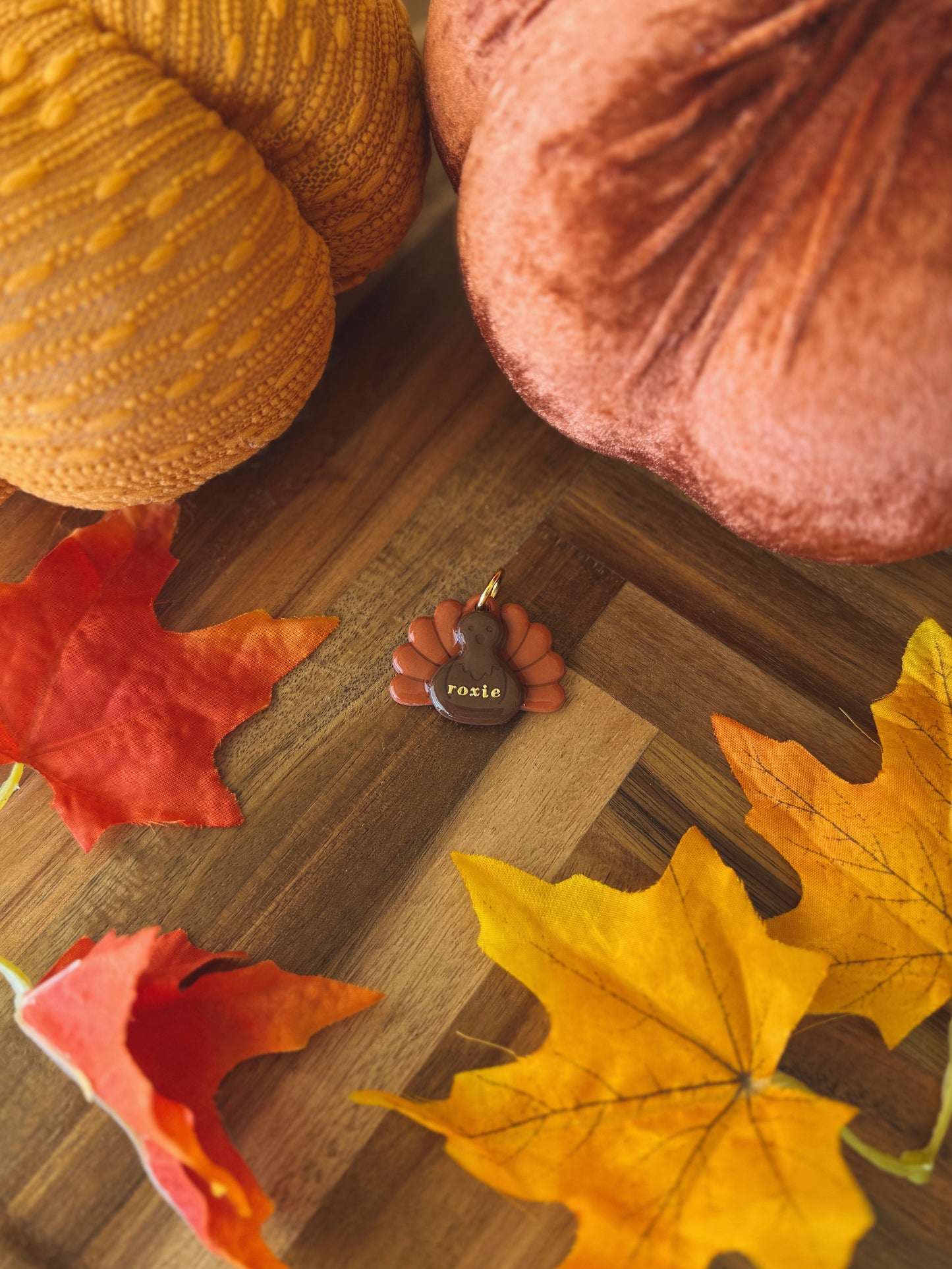 turkey | clay pet id tag