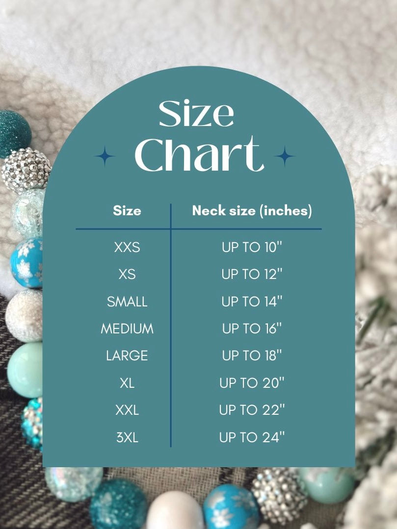 winter wonderland | beaded pet necklace