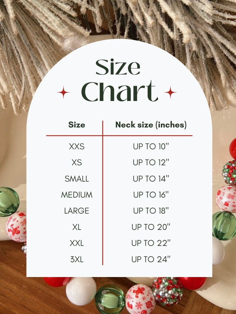 merry & bright | beaded pet necklace