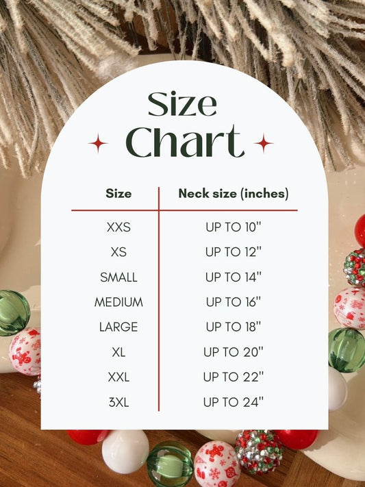 merry & bright | beaded pet necklace