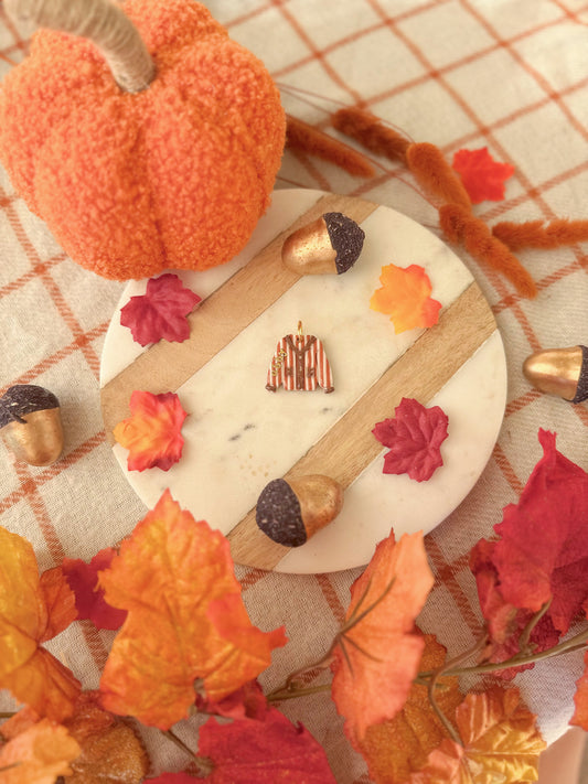 Striped Sweater | Clay pet id tag
