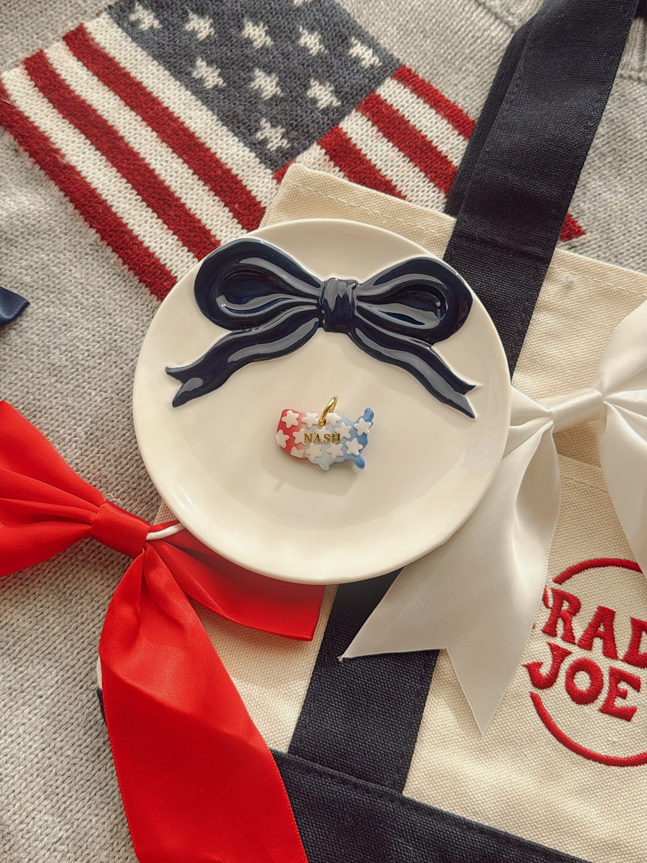 Stars & States | Clay pet id tag