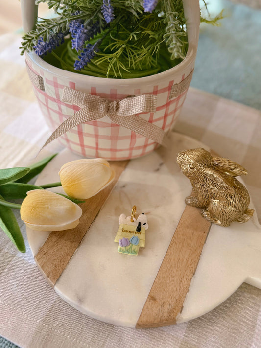 beagle & blooms | clay pet id tag