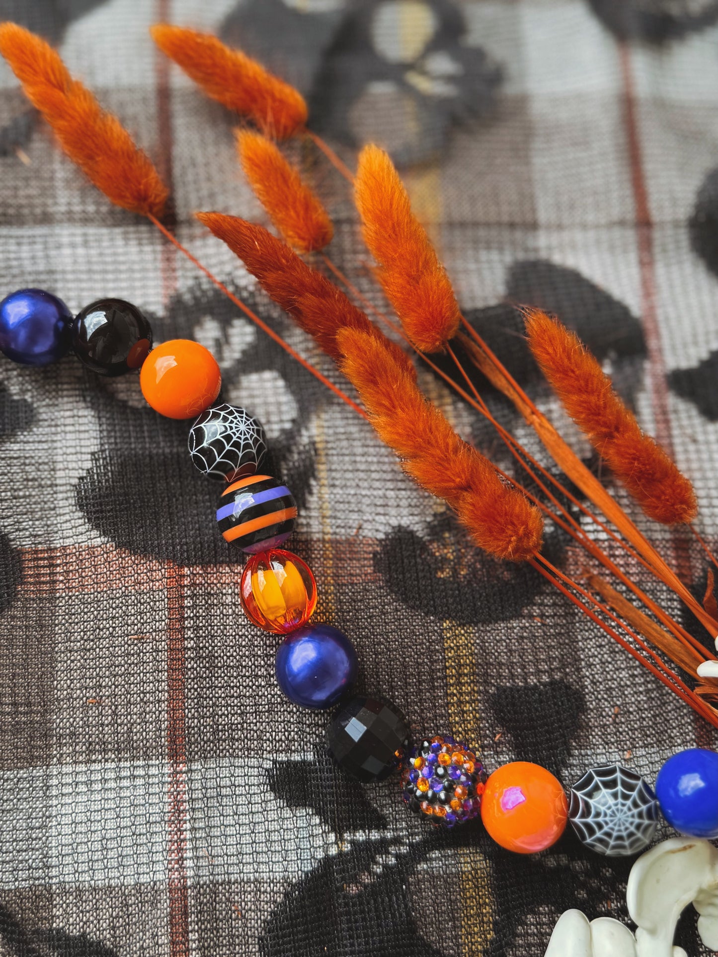 spooky szn | beaded pet necklace