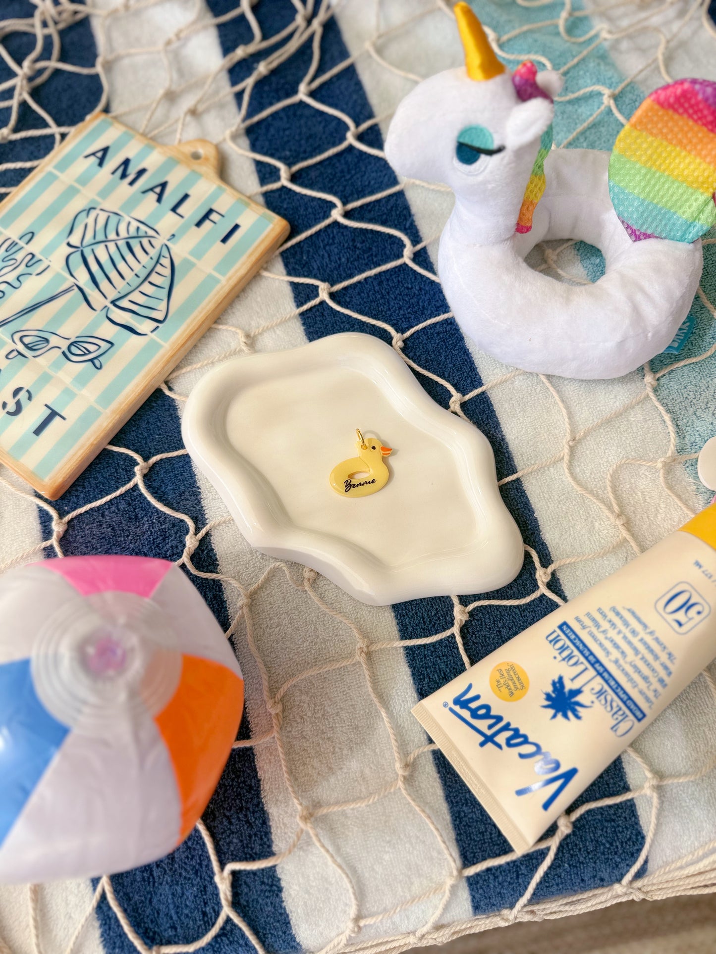 Pool Float | Clay pet id tag