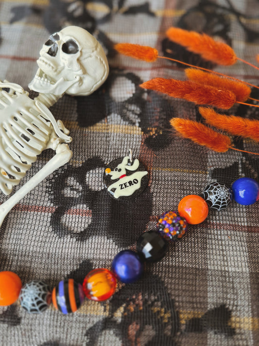 ghost dog | GLOW IN THE DARK clay pet id tag