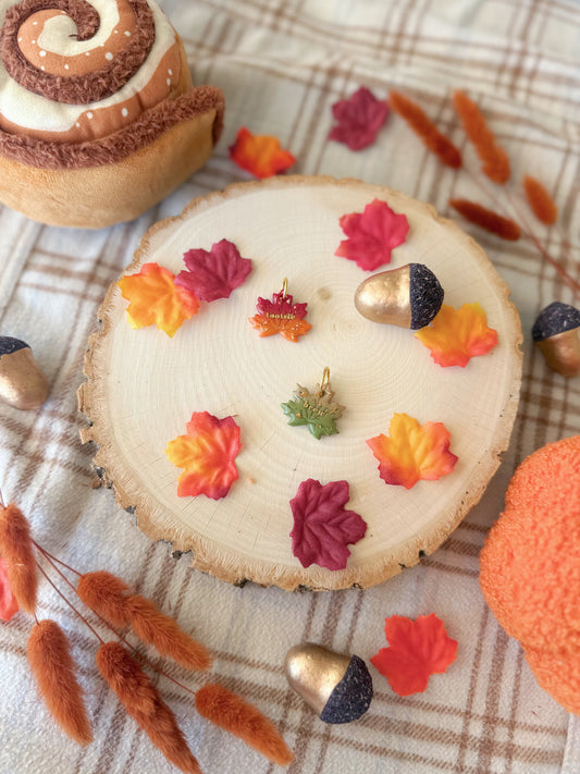Maple Leaf | Clay pet id tag