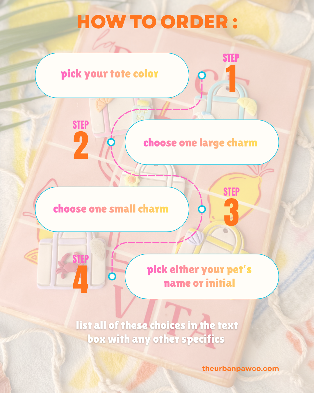 BYO tote bag | Clay pet id tag