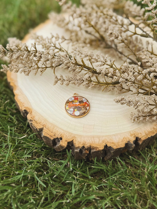 s'mores | resin pet id tag