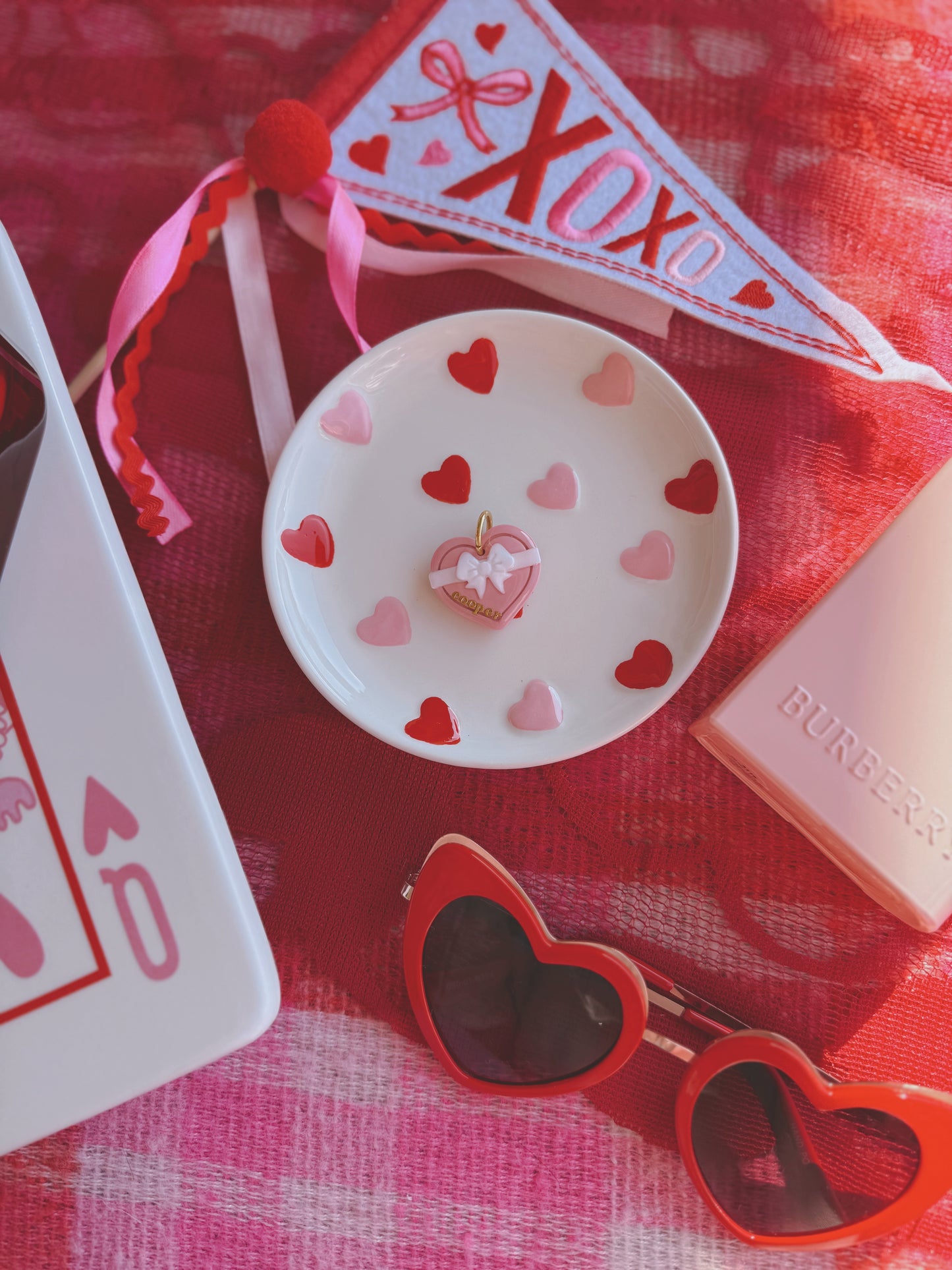 chocolate box | clay pet id tag