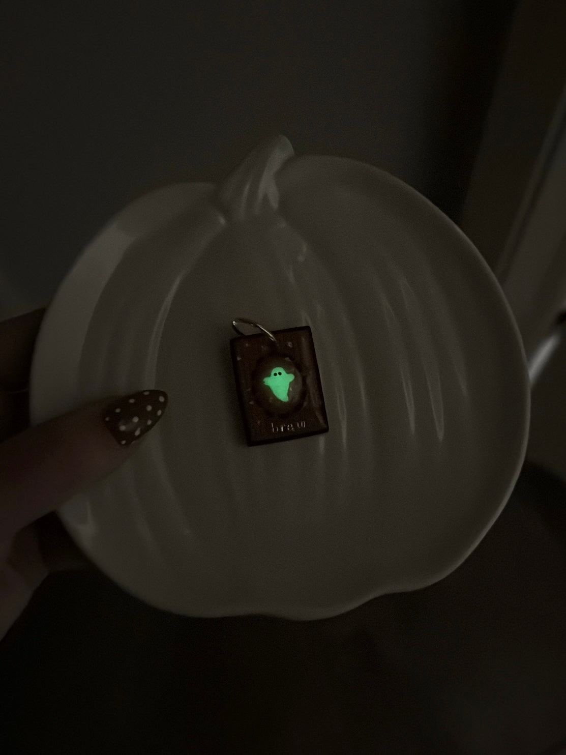 Spooky frame | Clay pet id tag