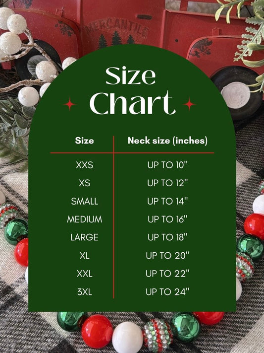 jingle all the way | beaded pet necklace