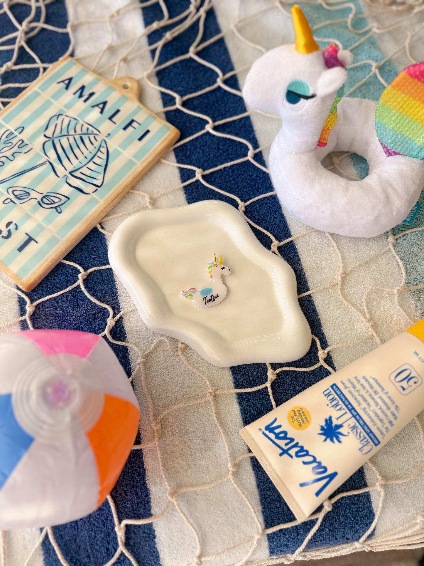 Pool Float | Clay pet id tag