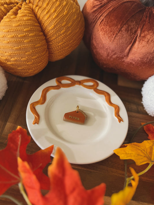 pumpkin pie | clay pet id tag
