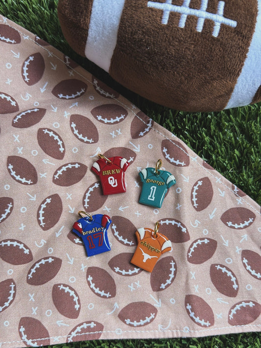 football jersey | customizable clay pet id tag