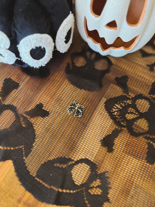 black bow charm | add on