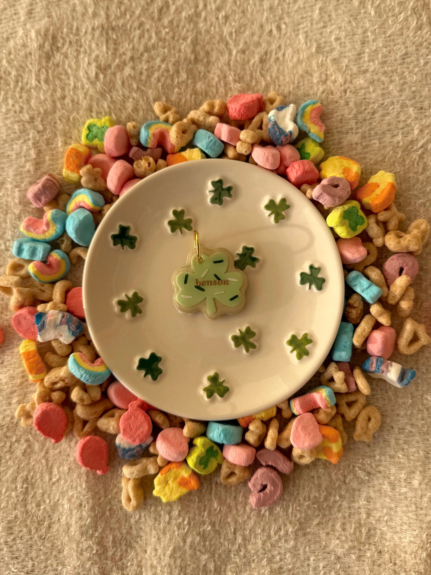 Lucky cookie | clay pet id tag