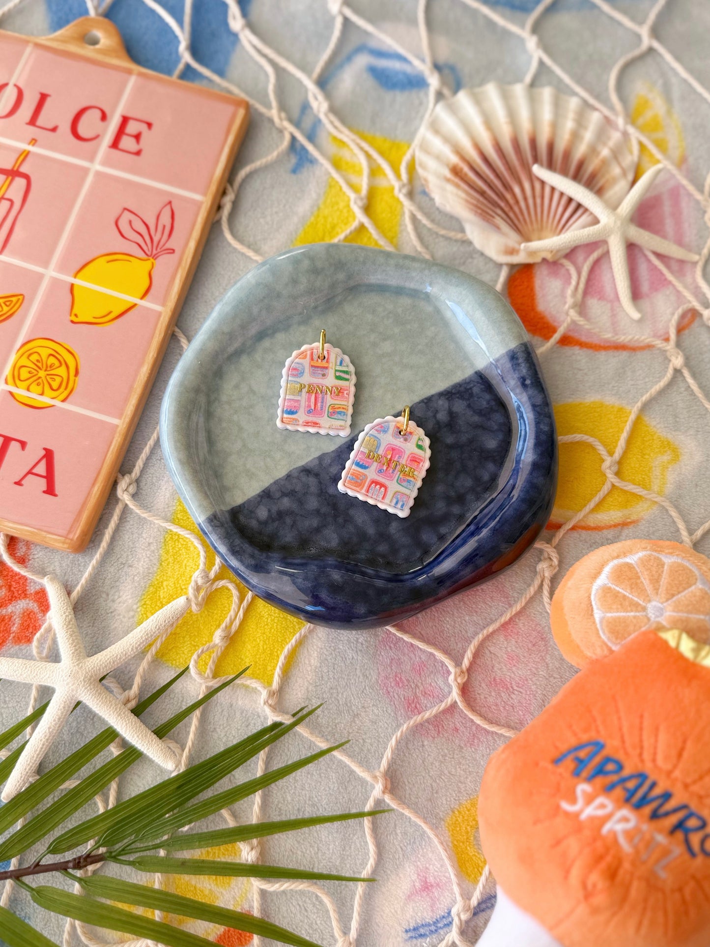 Catch of the coast | Clay pet id tag