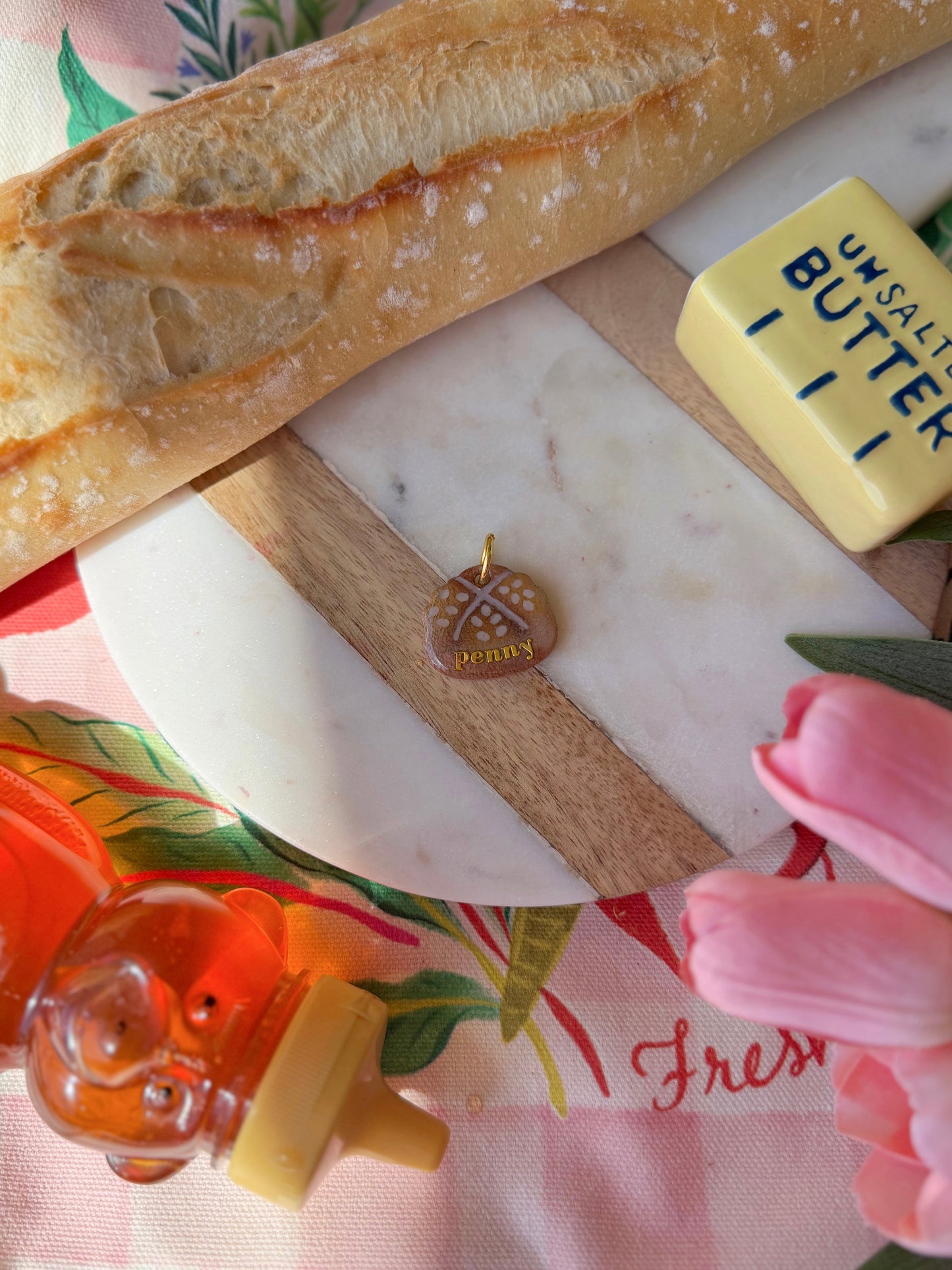 Baked goods | Clay pet id tag