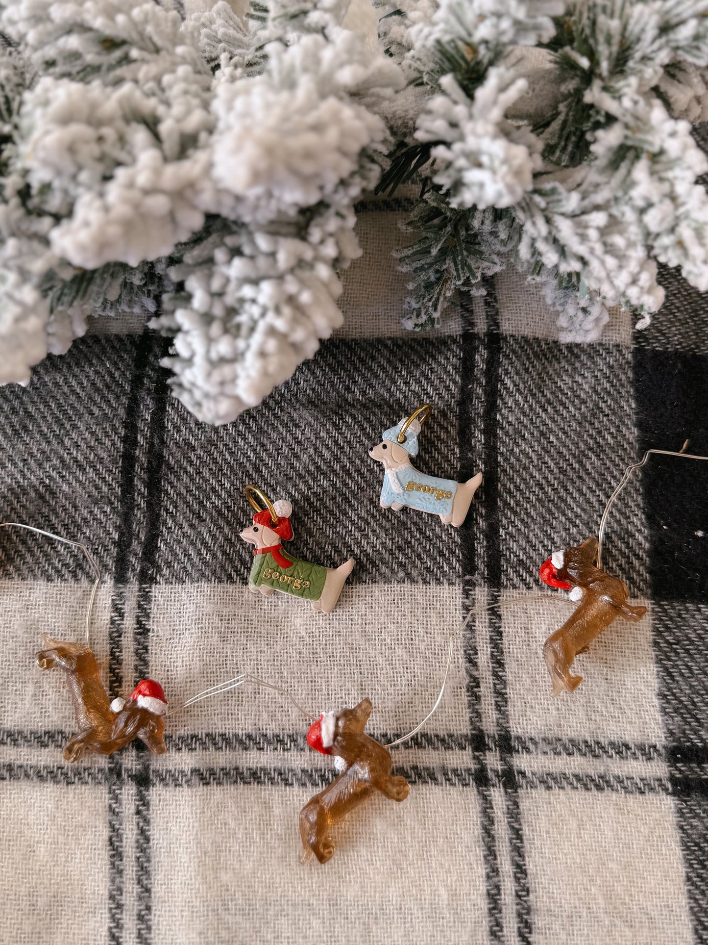 winter weenie | clay pet id tag