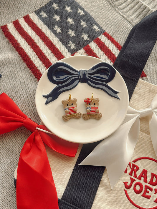 American Teddy | Clay pet id tag
