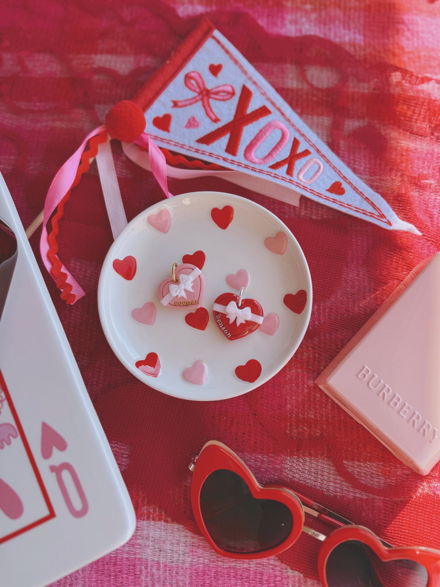 chocolate box | clay pet id tag